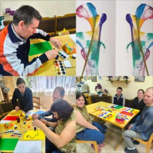 22.08.2025г. в отделении сопровождаемого проживания, прошло занятие » Мир полон красок